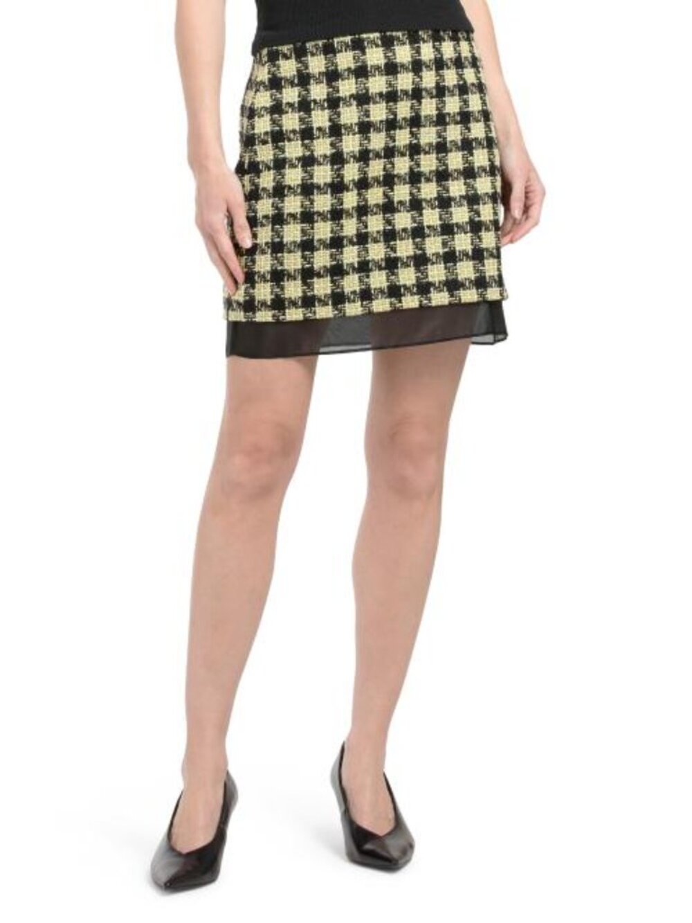 TOCCIN Spencer Mini Skirt With Organza Underlay